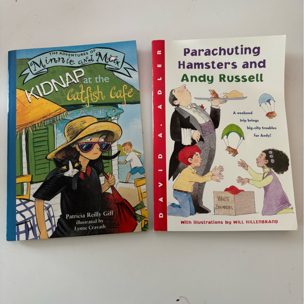 Children Books Kidnap at the Catfish Cafe and Parachuting Hamsters bundle set